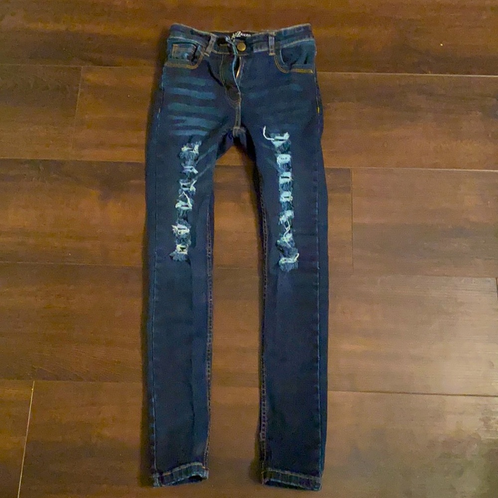 Girls ripped jeans